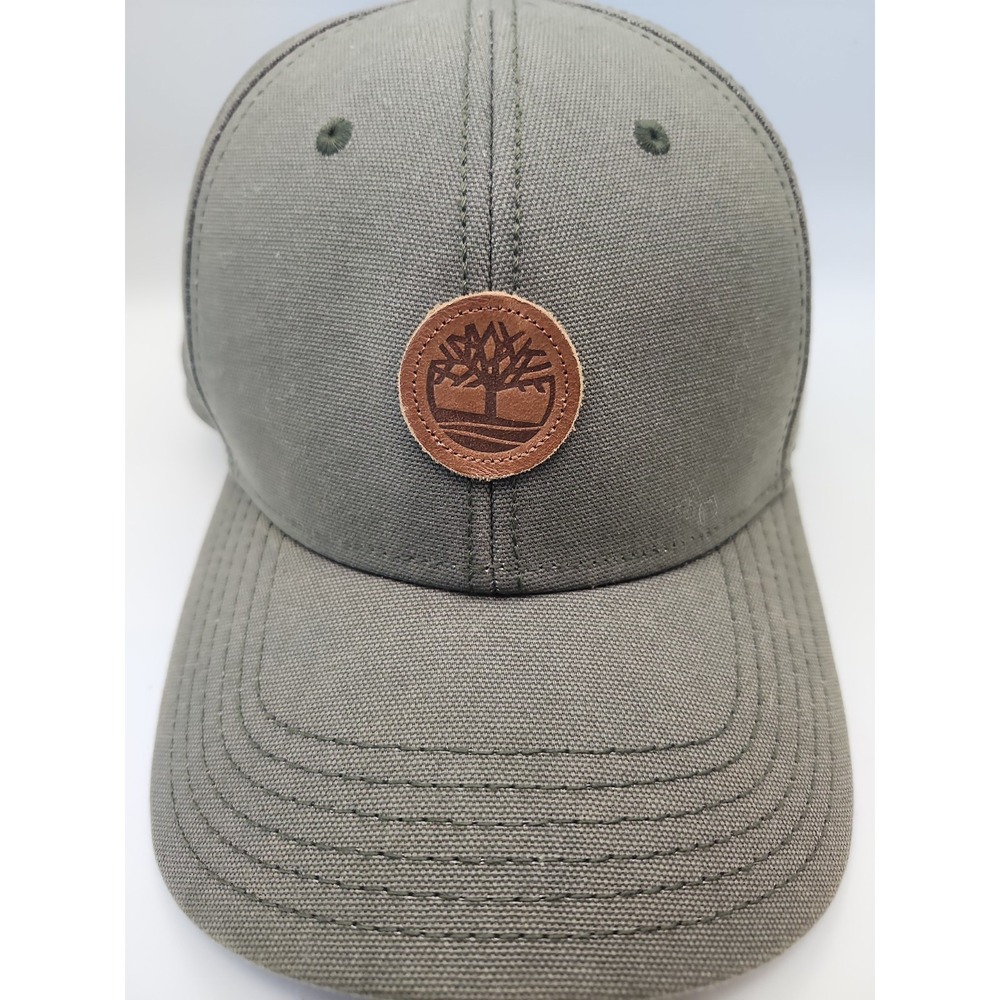Timberland Logo Hunter Light Green Baseball Hat Adjustable Strapback Original